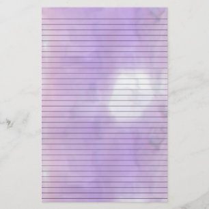 Lila Rosa Swirl Stationery med Linjer som tillval Brevpapper