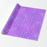 Lila Rosa Trendig Triangles Geometric Party Presentpapper<br><div class="desc">papper radbrytning</div>