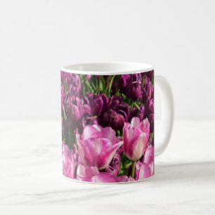 Lila & Rosa Tulip Garden Bed, Oregon Kaffemugg