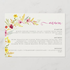 Lila Rosa Vild Orchid Blommor Utandning Bröllop Meny