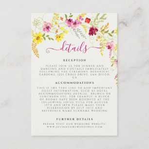 Lila Rosa Vilda Orkidéblommor Krans Bröllop Tilläggskort
