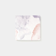 Lila Rosa Watercolor Post it Notes