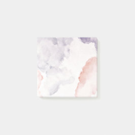 Lila Rosa Watercolor Post it Notes Post-it Block