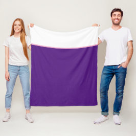 Lila Rosa White Solid Färg Fleecefilt