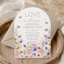 Lila Rosa WildblomButterflies Kärlek i Bloom