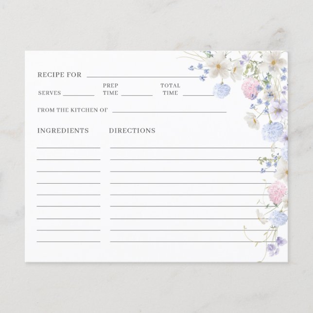 Lila Rosa Wildblommes Möhippa Recept (Framsida)