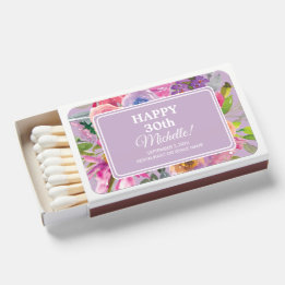 Lila Rosa Wildblommor 30års födelsedag