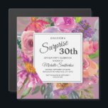 Lila Rosa Wildbloms 30:e fyrkantiga Födelsedagsfes Magnetisk Inbjudningskort<br><div class="desc">Färgstark lila och rosa vattenfärgssnäckor 30års födelsedag party är en kvadratisk magnetisk inbjudan till kvinnor. Kontakta oss om du behöver hjälp med anpassning eller om du vill begära matchande produkter.</div>