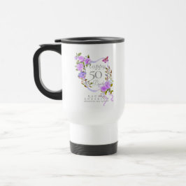Lila Rosband 50-årsdag Resemugg