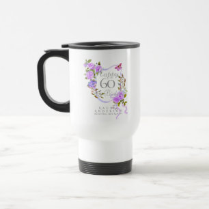 Lila rosband 60-årsdag resemugg