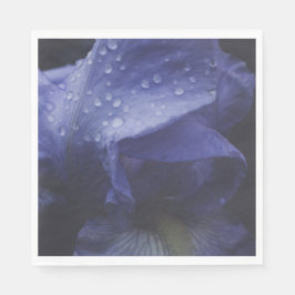Lila rosblomma pappersservett
