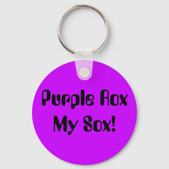 Lila Rox My Sox! Nyckelring (Framsida)