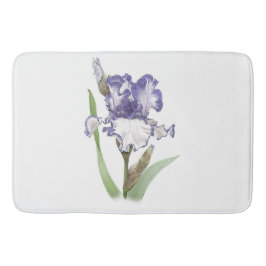 Lila Ruffled Iris Badrumsmatta