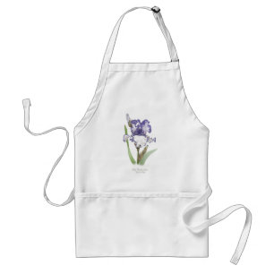 Lila Ruffled Iris Förkläde
