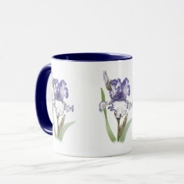 Lila Ruffled Iris Mugg