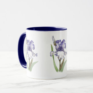 Lila Ruffled Iris Mugg