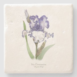 Lila Ruffled Iris Stenunderlägg