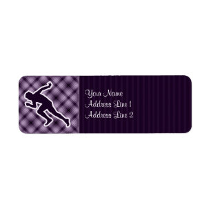 Lila Running Returadress Etikett