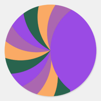 Lila Runt Klistermärke