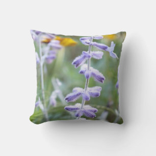 Lila Russian Sage Flower Dekorativ kudde