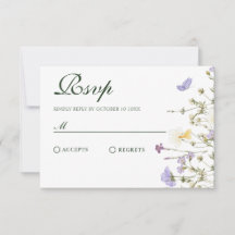 Lila Rustic Wildblommor