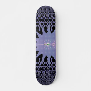 Lila rymd mini skateboard bräda 18,5 cm