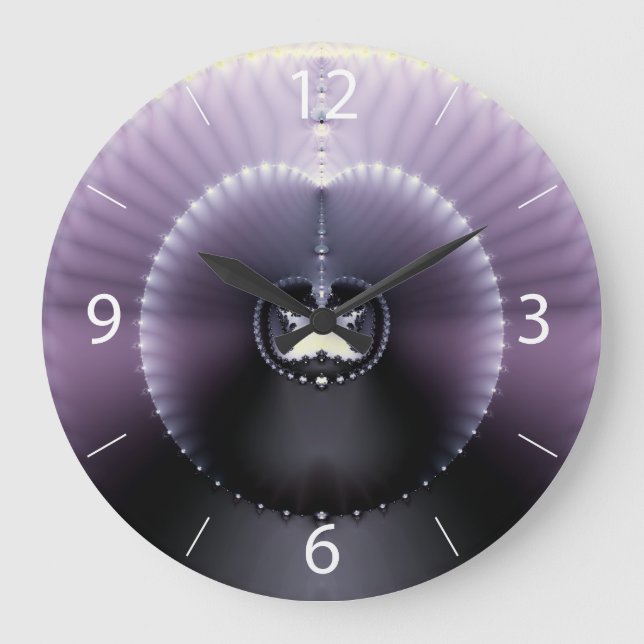 Lila Rymd Stor Klocka (Framsida)
