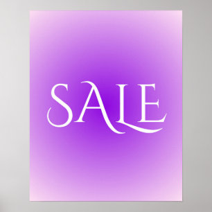 Lila Sale Sign, Aesthetic Söt Sale Poster