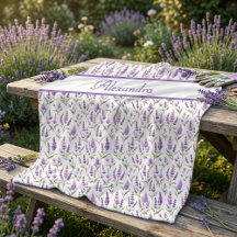 Lila Salvia Grön Lavendel Anpassat Namn