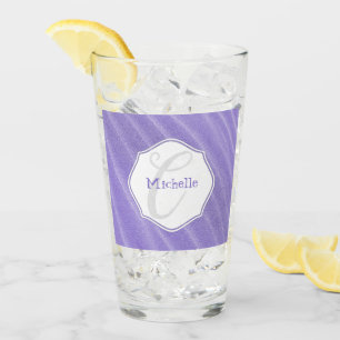 Lila Sand Ripples Personlig Drinkglas Glaskopp