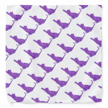Lila Sandstone Anpassningsbar Cat Design Bandana