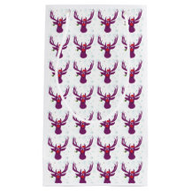 Lila Santa Hjort New Year Gift Bag