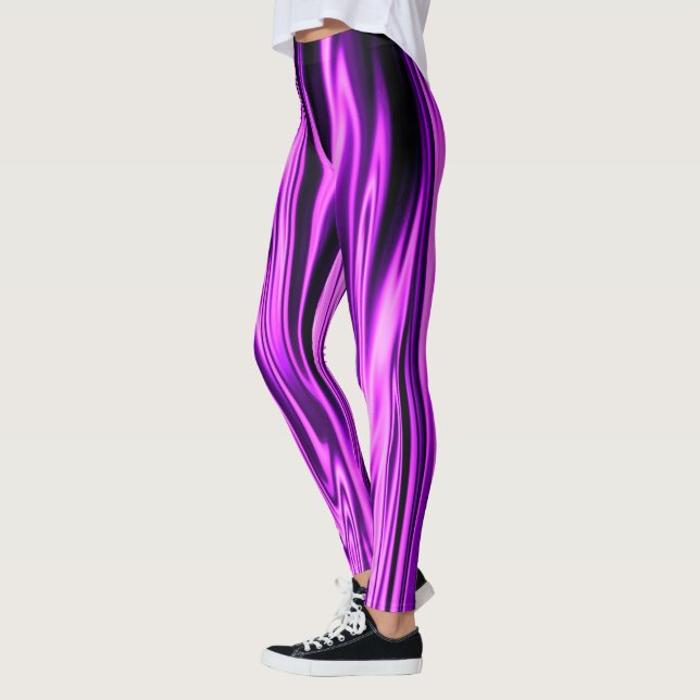 Lila Satin..... Leggings (Vänster)