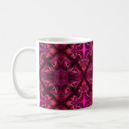 Lila Scarlet Patterned Coffee Mugg