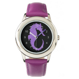 Lila Seahorse Armbandsur
