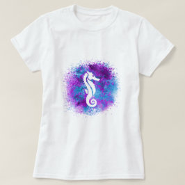 Lila Seahorse T Shirt