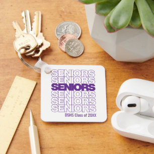 Lila Seniors Seniors Keychain Nyckelring