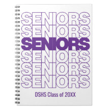 Lila Seniors Seniors Seniors Anteckningsbok