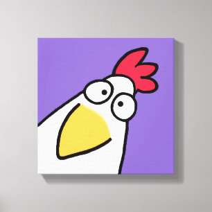Lila SERIUS CHICKEN AV Sandra Boynton Canvastryck