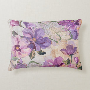 Lila Shabby Cottage Butterfly Prydnadskudde