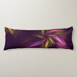 Lila Shades Abstrakt Flower Fantasy Kroppskudde