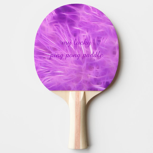 Lila Shades Flowers Transformerade Pingisracket (Framsidan)
