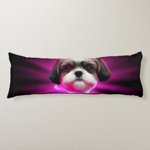 Lila Shih Tzu Kroppskudde