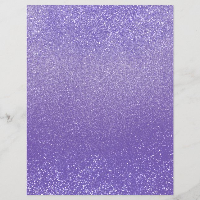 Lila Shimmer Glitter Dust Skrapbook Papper (Framsida)