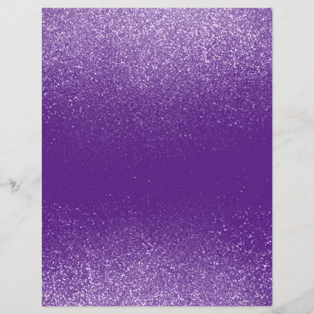 Lila Shimmer Glitter Dust Skrapbook Papper (Framsida)