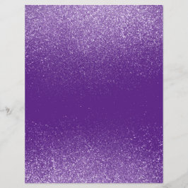 Lila Shimmer Glitter Dust Skrapbook Papper