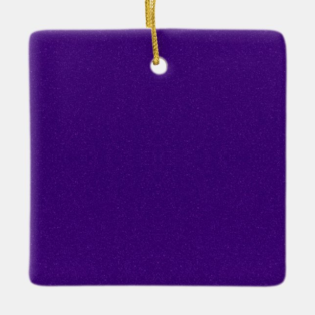 Lila Shimmer Square Ornament - Anpassade (Framsida)