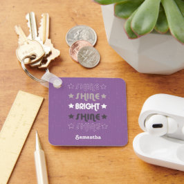 Lila Shine. Shine. Ljus. Shine. Shine. Nyckelring