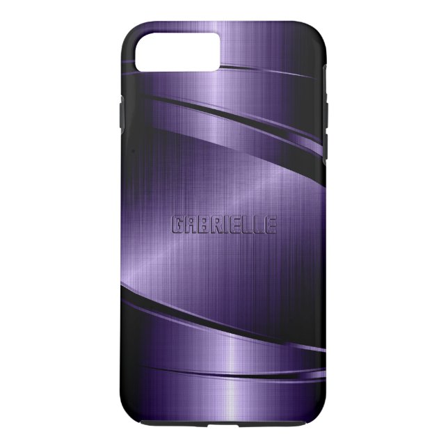 Lila Shiny Metallic Design Case-Mate iPhone Skal (Baksida)