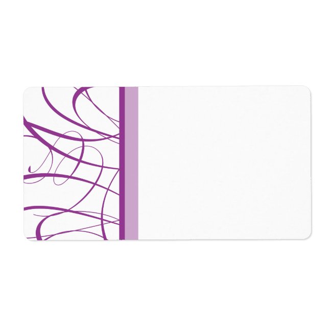 Lila Shipping Label Fraktsedel (Framsidan)